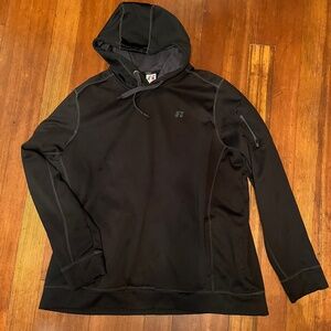 Russell Athletic black, fleece hoodie sweatshirt, 3XL